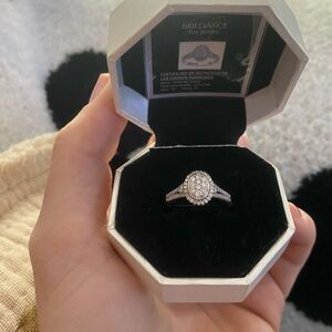 Silver Diamond Ring